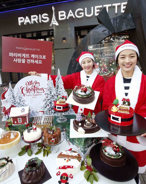 ▲ 파리바게뜨, 케이크 등 크리스마스 시즌 제품 30여종 선봬. ⓒ파리바게뜨