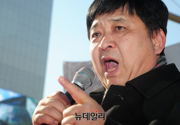 ▲ 정광용 박근혜를 사랑하는 모임 대표. ⓒ뉴데일리 공준표 기자