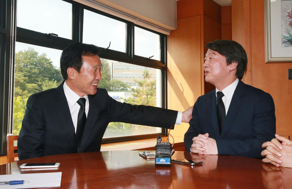 ▲ 손학규 전 경기도지사와 국민의당 안철수 전 상임공동대표. ⓒ뉴시스 사진DB