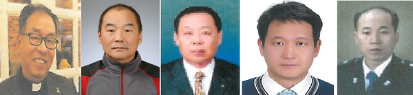▲ 자랑스런 충남인상에 선정된 이윤기, 김선도, 김태영, 김두명,김형준씨(좌측부터).ⓒ충남도