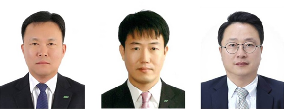 ▲ BGF 정기인사 (왼쪽부터) 조용준 상무(4권역장), 류철한 상무(재무지원실장), 정필용 대표(사우스스프링스) ⓒBGF