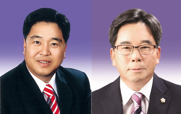 ▲ 이진락(왼쪽) 도의원과 남천희 의원.ⓒ경북도의회 제공