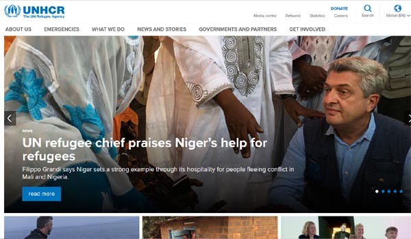 ▲ 난민 문제에 우호적인 UNHCR 관계자조차도 유럽을 몰려드는 난민 가운데 '가짜'가 있다고 털어놨다. ⓒ유엔난민기구(UNHCR) 홈페이지 캡쳐