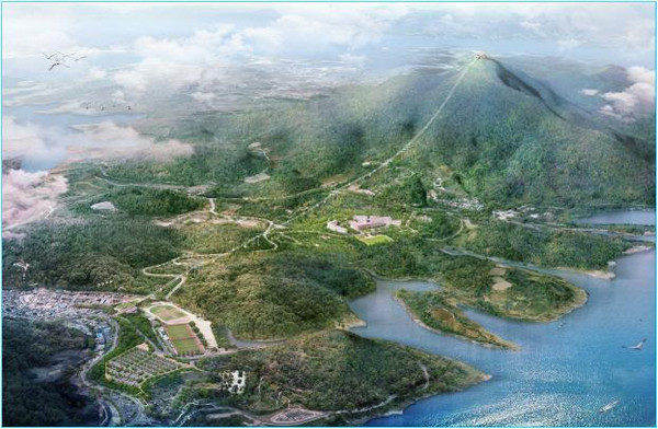 ▲ 내년 하반기 준공을 목표로 하고 있는 ‘청풍호그린케이블카’ 조감도.ⓒ제천시