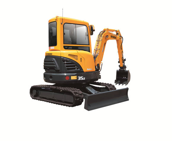 ▲ 현대중공업의 3.5톤급 미니굴삭기.ⓒ현대중공업