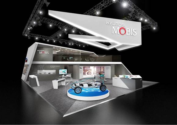 ▲ 2017 CES 현대모비스 전시관 조감도.ⓒ현대모비스