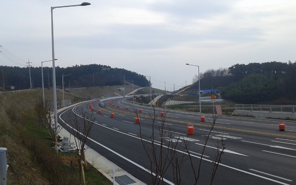 ▲ 원청~태안 간 도로.ⓒ대전국토청