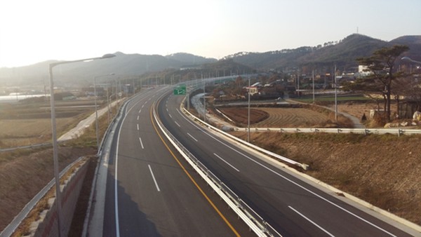 ▲ 서산시 음암~성연 간 도로.ⓒ대전국토청