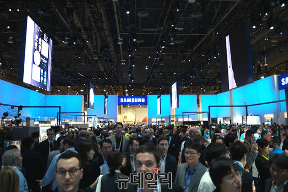 ▲ CES 2016 삼성전자 부스. ⓒ뉴데일리DB