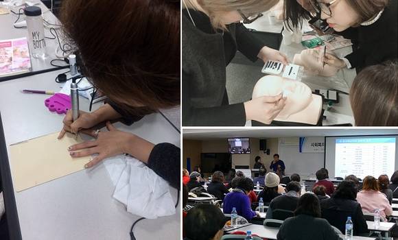 ▲ 서울 중랑구 한국열린사이버대학교에서 진행되는 오프라인 특강 및 실습. ⓒ한국열린사이버대