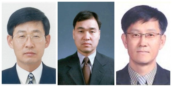 ▲ 김규완 충북중앙도서관장(왼쪽부터), 조성운 학생교육문화원장, 전찬우 학생수련원장.ⓒ충북교육청