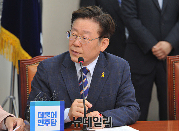 더불어민주당 소속 이재명 성남시장. ⓒ뉴데일리 이종현 기자