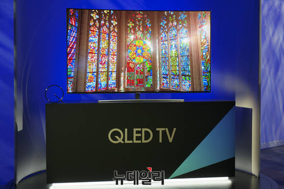 ▲ 삼성 QLED TV. ⓒ뉴데일리 윤진우 기자