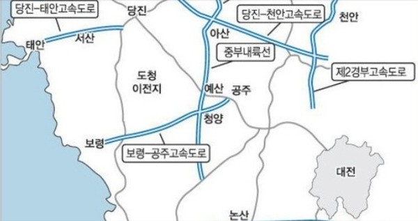 ▲ 당진~천안간 고속도로 중 일부 구간인 아산-천안간 고속도로가 총 사업비 9269억원 중 150억원의 예산을 확보해 지난해 우선 착공했다.ⓒ한국도로공사