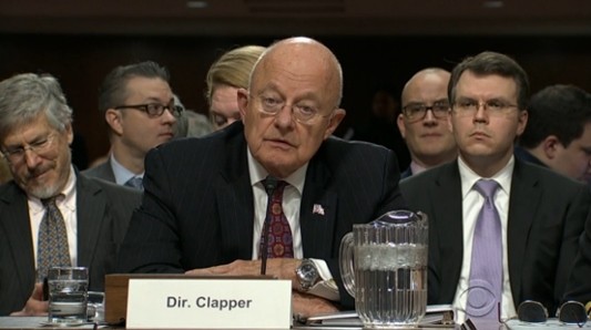 ▲ 미국 고위 정보 당국자들이 북한을 주요 사이버 위협 중 하나로 꼽으면서 사이버 공격에 대해 모든 수단을 동원해 보복할 것임을 천명했다. 사진은 제임스 클래퍼 美국가정보국(DNI) 국장.ⓒ美'CBS 뉴스' 보도영상 캡쳐