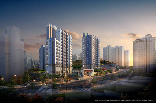 ▲ 서울 중구 신당11구역을 재개발한 '신당 KCC스위첸' 투시도. ⓒ KCC건설