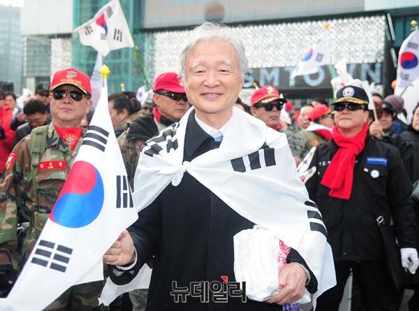 ▲ 탄핵심판 피청구인 변호인단 서석구 변호사. ⓒ뉴데일리 공준표 기자