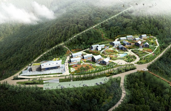 ▲ 올 상반기 개장을 앞둔 정감록 명당체험마을.ⓒ단양군