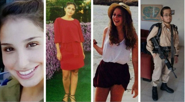 ▲ 남예루살렘 트럭 테러로 숨진 현역 군인들. 친구 또는 친척 사이로 복귀 버스를 타는 도중 참변을 당했다. ⓒ'타임 오브 이스라엘 화면캡쳐-이스라엘 방위군(IDF) 제공