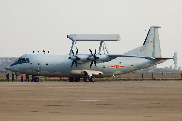 ▲ H-6K 폭격기와 함께 날아왔던, 중공군의 Y-8(KJ-200) 조기경보통제기. ⓒ위키피디아 공개사진
