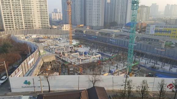 ▲ 대구 '남산역 화성파크드림' 현장. ⓒ화성산업