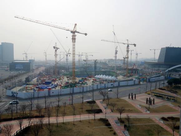 ▲ 일산 킨텍스 꿈에그린 현장. ⓒ한화건설