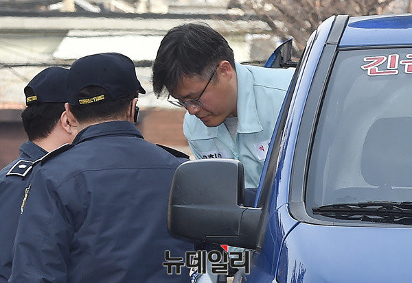 정호성 전 청와대 부속비서관이 19일 헌법재판소에서 속개된 '박근혜 대통령 탄핵심판 7차 변론기일'에 증인으로 출석했다. ⓒ뉴데일리 이종현 기자