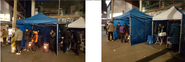 ▲ 남구로역 사거리에 설치된 '겨울쉼터'. ⓒ서울시 제공