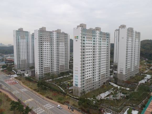 ▲ 이달 입주를 앞두고 있는 '오산세교 호반베르디움' 현장. ⓒ호반건설