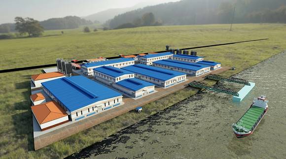 ▲ 포스코대우가 건설, 운영 예정인 미얀마 미곡종합처리장 조감도ⓒ포스코대우