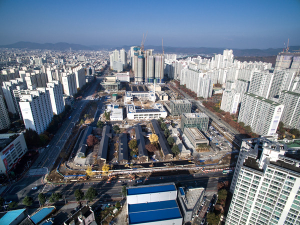 ▲ 지난해 12월 대구 침산동으로 이전한 창조경제단지 전경.ⓒ대구시 제공