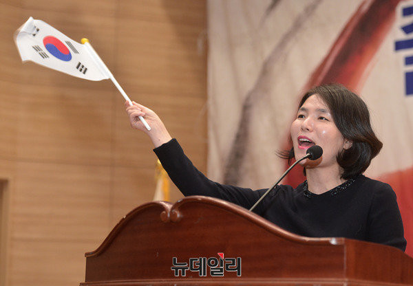 ▲ 전희경 새누리당 의원. ⓒ뉴데일리 공준표 기자