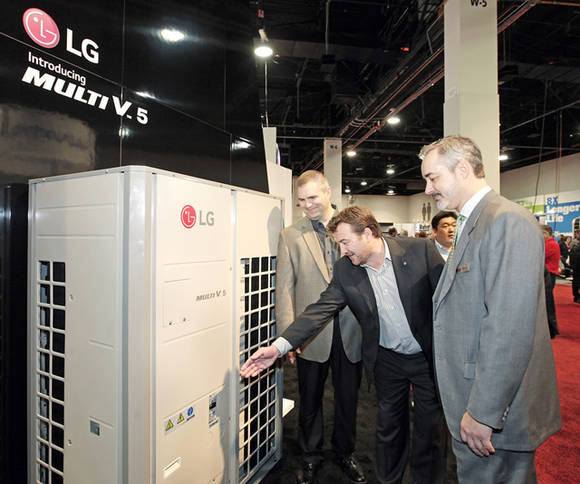 ▲ AHR 엑스포 2017에 참가한 삼성전자 부스 모습. ⓒ삼성전자