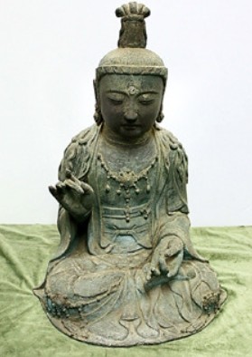 ▲ 금동관음보살좌상.ⓒ서산 부석사