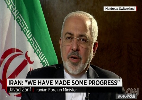 ▲ 이란 정부가 도널드 트럼프 美대통령의 ‘反이민’ 행정명령에 맞서 ‘미국인 비자 발급 중단’을 선언해 눈길을 끌고있다. 사진은 자리프 이란 외무장관.ⓒ美'CNN' 보도영상 캡쳐