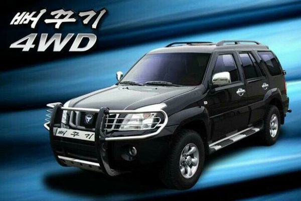 ▲ 北인민군 장성들에게 지급된 4WD(SUV)차량, 산악을 다닐수 있게 제작된 군용차. ⓒ자유북한방송