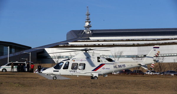▲ 충남도 닥터헬기.ⓒ충남도