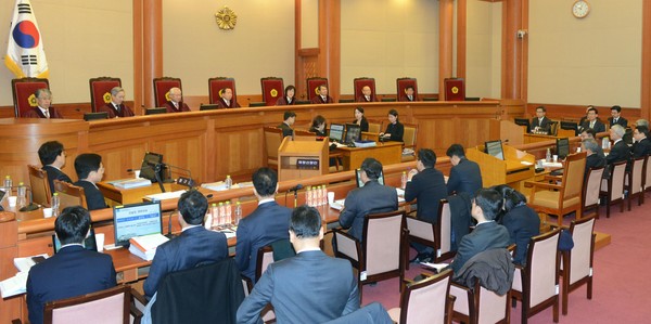 ▲ '박근혜 대통령 탄핵심판' 10차 변론기일. ⓒ뉴시스