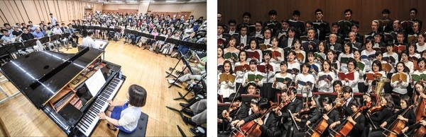 ▲ 서울시합창단과 시민합창단. ⓒ서울시 제공