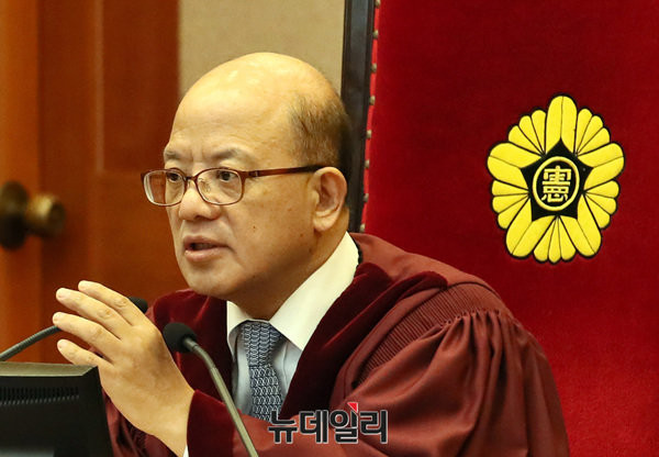 ▲ 박한철 전 헌법재판소장. 그는 지난달 31일, 헌법재판소장 자리에서 물러났다. ⓒ뉴데일리 공준표 기자
