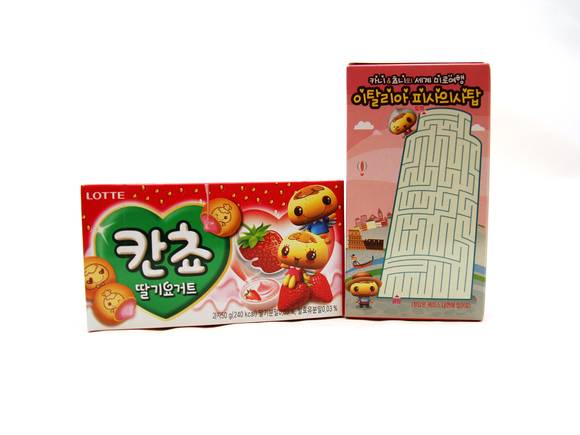 ▲ 칸쵸 딸기 요거트. ⓒ롯데제과