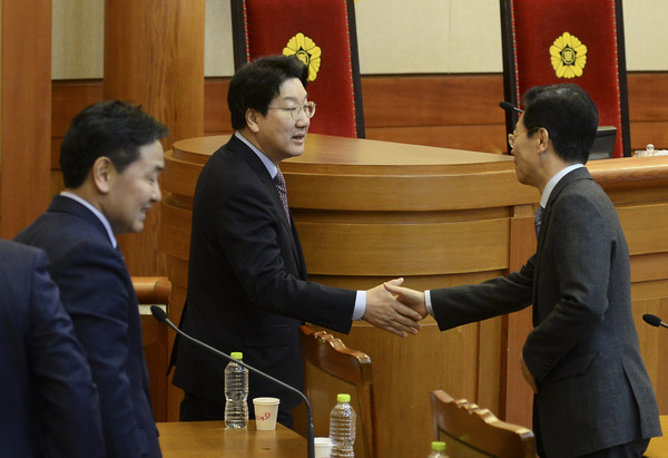 ▲ 권성동 탄핵소추위원단 위원장(가운데). ⓒ뉴시스