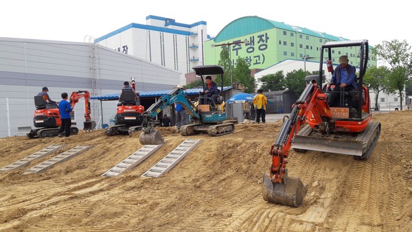 ▲ 소형특수농기계 실습교육 장면.ⓒ보은군