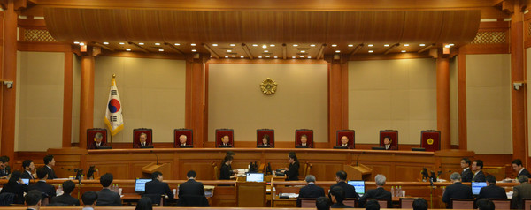 ▲ 헌법재판소가 9일 12차 변론기일을 열었다. ⓒ뉴시스