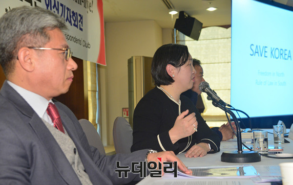 ▲ 인지연 자유통일을향한변호사연대 사무총장 ⓒ 뉴데일리 공준표