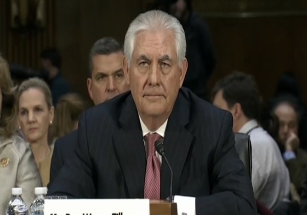 ▲ 렉스 틸러슨 美국무장관은 "한국이 이미 충분한 방위비를 부담하고 있다"고 밝혔다. 사진은 틸러슨 美국무장관.ⓒ美'폴리티코' 영상 캡쳐