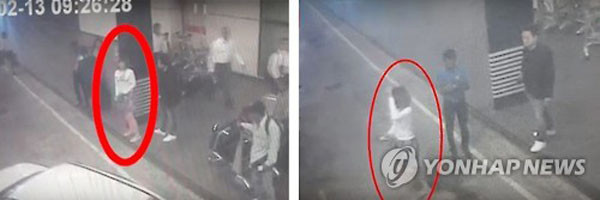 ▲ 김정남 암살 연루자로 의심되는 용의자들의 모습. 공항 CCTV에 찍힌 모습이라고 한다. ⓒ연합뉴스. 무단전재 및 재배포 금지.