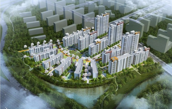 ▲ 공공임대주택 고덕강일6 단지 조감도. ⓒ서울시 제공