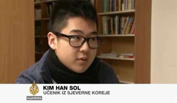 ▲ 2012년 2월 '알 자지라 발칸지국'과 인터뷰를 하는 김한솔. 언론에 매우 개방적인 태도를 보였다. ⓒ알 자지라 유튜브 채널영상 캡쳐