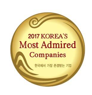 ▲ 한국에서 가장 존경받는 기업 8년 연속 1위 수상.ⓒ한국타이어